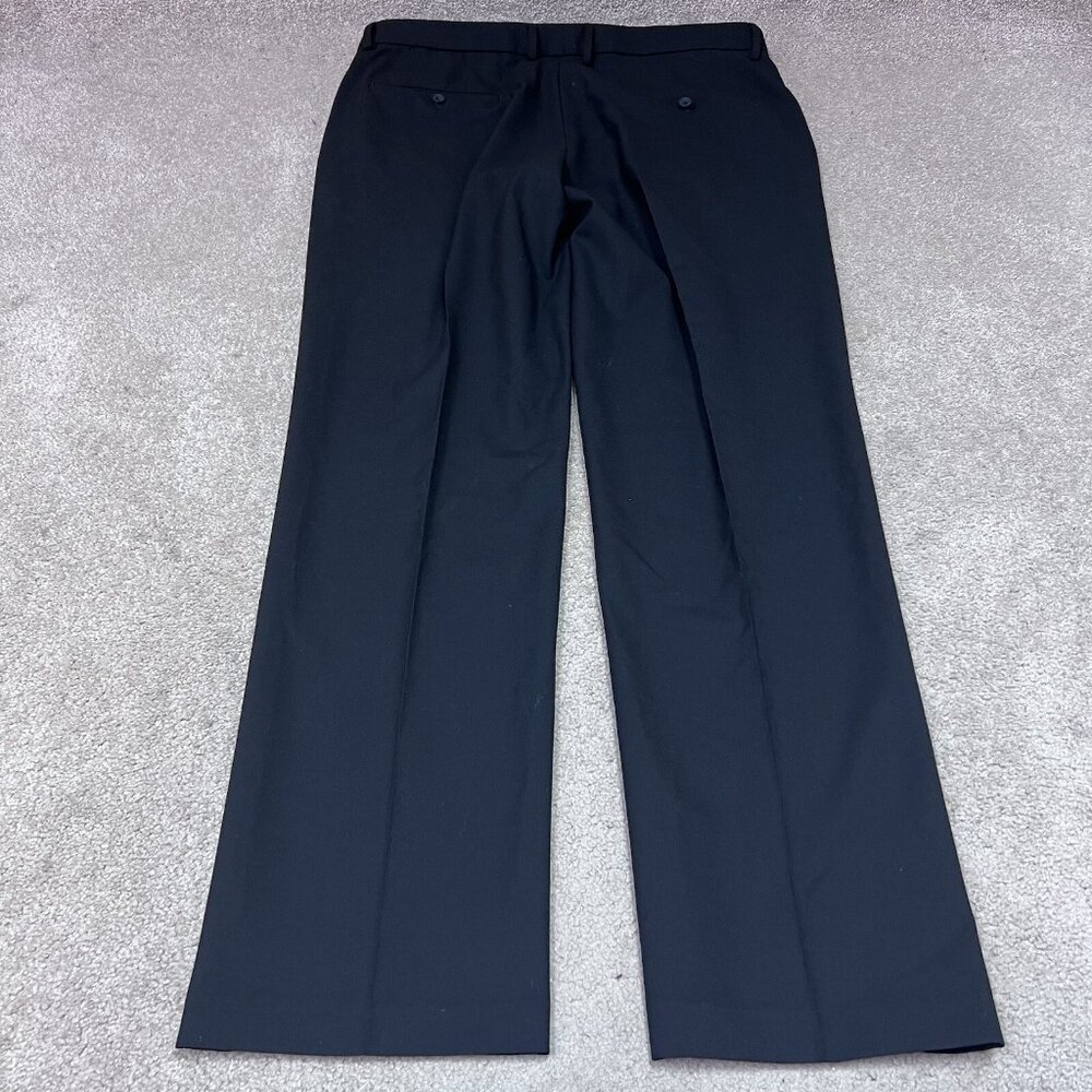 J.M Haggar Pants Slim Fit Black Men’s Size 38x32 - Picture 10 of 12
